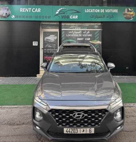 voiture occasion maroc Hyuandai santafee a louer