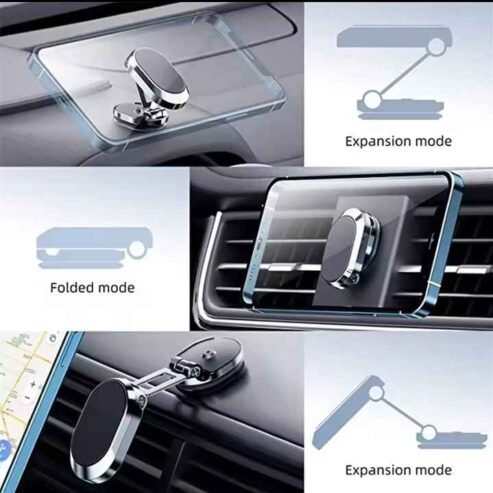 Support de telephone magnetique pour voiture en acier inoxydable, bonne qualité