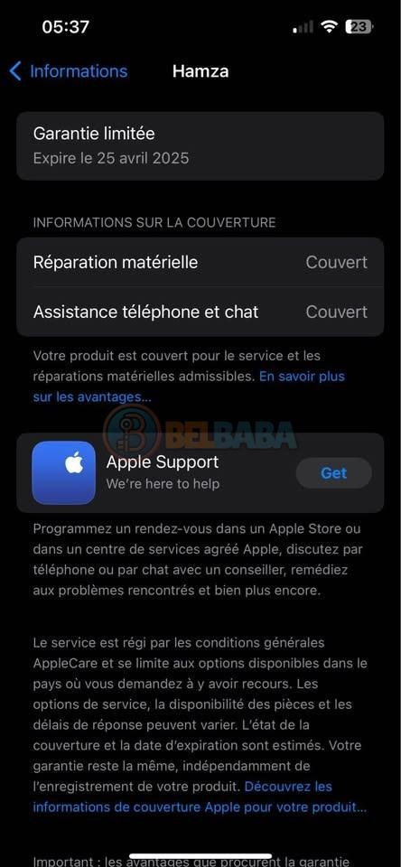 Iphone 13 normal full 128 Gg 97% ou ba9y f garante